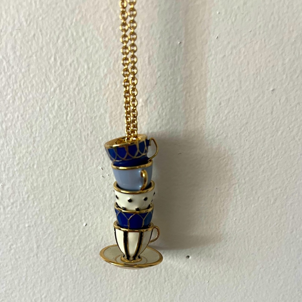 Kate Spade Alice in Wonderland Teacup Necklace